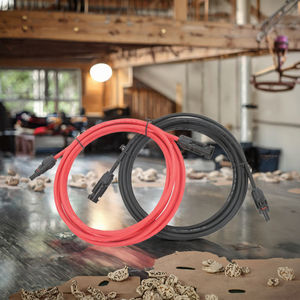 Cable de Alimentación CC de Doble Núcleo 18AWG con Conector Hembra en Ángulo Recto 5.5x2.5mm, Aislamiento XLPE, Clasificación IP67, Cable Pigtail de Cobre de 1kV - Product Image 2