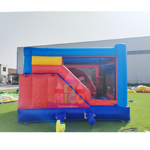 Castillo Inflable Comercial <span class=keywords><strong>de</strong></span> PVC con Tobogán y Zona <span class=keywords><strong>de</strong></span> Brincos, Fácil <span class=keywords><strong>de</strong></span> Instalar, Personalización y Diseño Gratuitos - Product Image 5