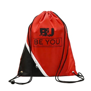 Sac à dos de sport en polyester imperméable avec cordon de serrage et fermeture éclair - Product Image 1