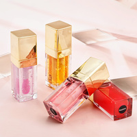 Vente chaude en gros maquillage cosmétique huile pour les lèvres hydratante bio naturelle sans logo huile à saveur de fruits repulpante pour les lèvres marque privée
