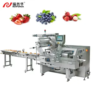 Automatic Fruit Cherry Pouch Flow Horizontal Lychee Blueberry Packing Packaging Machine