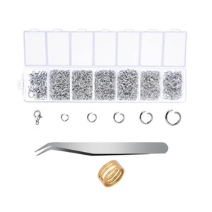 Anillo de conexión de circuito cerrado de aleación para la fabricación de pendientes con cierre de langosta y kit de pinzas, chapado en oro y plata - Product Image 1