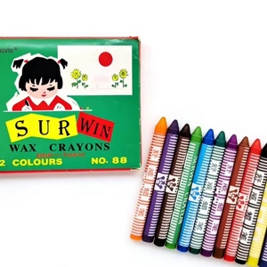 Wholesale 12 Colors Long-Lasting Custom Non-Toxic <b>Paraffin</b> Wax Crayon Set for Kids Art for Children Hot Sale in Nigeria - Product Image 1