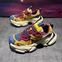 Chaussures de course décontractées d'hiver pour hommes, style papa, épaisses, respirantes, amortissantes, pour adolescents et collégiens - Antidérapantes, résistantes à l'usure, en PU