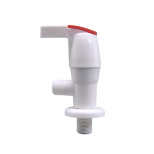 En stock, expédition rapide, robinet d'angle en plastique de 1/2 pouce pour le contrôle du débit d'eau avec poignée en forme de L - Product Image 1