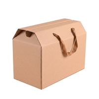 Premium bruine kartonnen doos, recycleerbare geschenkverpakking voor honing, eieren, fruit en speciale levensmiddelen