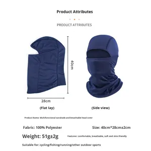 Pasamontañas Unisex de Poliéster para Exteriores, Diseño de Tigre, Transpirable, Protección Solar, Cortavientos, Capucha para Motocicleta, Máscara Facial para Ciclismo - Product Image 4