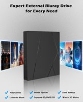Graveur de Blu-ray externe de qualité studio 6X BD-RW USB 3.0 Type C Lecteur optique pour la production vidéo professionnelle Win Mac