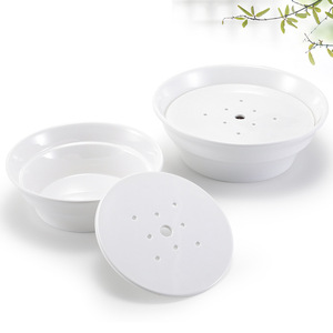 Assiette ronde en mélamine, couleur unie, pour les repas d'hôtel, les fêtes, l'utilisation par les enfants, 9441 - Product Image 4