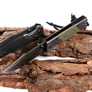 G10 مقبض سكين جيب في الهواء الطلق التخييم الانقاذ سكين للفرد مع التيتانيوم المغلفة شفرة - Product Image 5