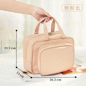 กระเป๋าใส่เครื่องสำอางแบบพกพา กันน้ำ ทำจากหนัง PU สีเขียว สำหรับผู้หญิง ขายส่ง - Product Image 4