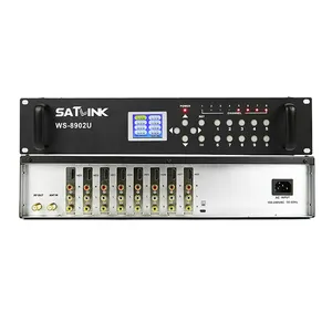 סאטלינק WS-8902U DVB-T מודולטור AV/HD-8 ערוץ ממיר או 10 ערוץ או 12 ערוץ לווין מקלט