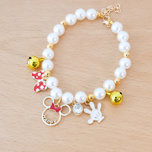 Collana di perle cane nuovo simpatico cartone animato collana di animali domestici - Product Image 4