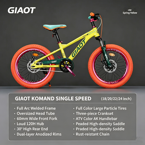 Bicicleta de Montaña GIAOT de Una Velocidad y Multivelocidad para Niños, de 18-26 Pulgadas, Colorida, para Niños y Niñas, para Paseos al Aire Libre - Product Image 3