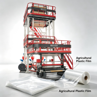 Machine à film soufflé automatique Debang 3DB-A 2400 à co-extrusion trois couches PE/LLDPE/LDPE/HDPE/EVA pour film de paillage recyclé et sacs de livraison