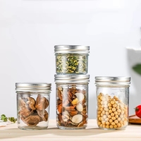 50ml 100 150 200 250 300 350 500 Honey Jam Jar Glass Bottles or Hot Sauce Caviar Canning