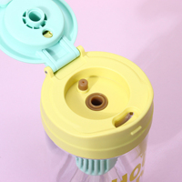 Bouteille d'eau portable en plastique, écologique et minimaliste, nouveau modèle pour étudiants et femmes, tasse à paille pour sports de plein air