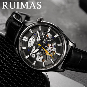 2025 nuevo reloj de acero inoxidable para hombre con esfera luminosa esqueletizada elegante reloj de negocios informal - Product Image 2