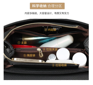 Women's <b>Top</b> Handle Handbags Single Shoulder Satchel Bag PU Leather Crossbody Bag Women Leather Shoulder Bag - Product Image 3