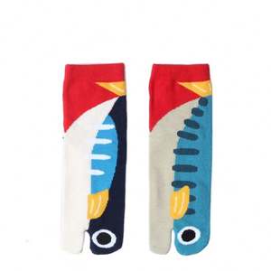 ถุงเท้าผ้าฝ้าย2<span class=keywords><strong>น</strong></span>ิ้วสำหรับผู้ชายและผู้หญิงลายการ์ตู<span class=keywords><strong>น</strong></span>ครึ่งน่องถุงเท้า2<span class=keywords><strong>น</strong></span>ิ้วดูดซับเหงื่อลายการ์ตู<span class=keywords><strong>น</strong></span>สัตว์ทะเลปลาเหงื่อ - Product Image 1