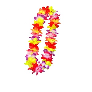 Hawaiiaanse Feestdecoratie Set Kunstmatige Slinger Leis Voor Hula Dance Luau Feestartikelen Met Neklus En Bloemstukken - Product Image 1