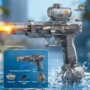 Nouveau style populaire : Jouets pistolets à eau électriques avec lumière clignotante, grande capacité, fonction <span class=keywords><strong>de</strong></span> tir continu entièrement automatique - Product Image 6