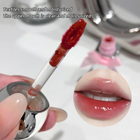 Gege Bear Factory Sales Coffret de rouges à lèvres doux et tendres, maquillage longue tenue transparent, effet repulpant, non collant, brillant à lèvres scintillant