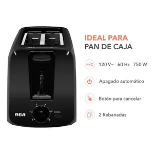 เครื่องทำอาหารเช้าแบบแมนนวล RC-T2 RCA สีดำเตาสแตนเลส6ระดับความเข้มเครื่องทำอาหารเช้าสำหรับใช้ในครัวเรือนและโรงแรม - Product Image 6