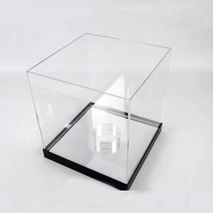 Cao rõ ràng vuông Acrylic kích thước đầy đủ bóng rổ hiển thị trường hợp với bìa 3 mặt rõ ràng nhân đôi trở lại thanh lịch hiển thị quà tặng giá - Product Image 5