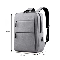 Mochila para Portátil de Negocios con Puerto de Carga USB, Gran Capacidad, Mochila para Computadora de 15.6 Pulgadas para Hombres y Mujeres de Oficina