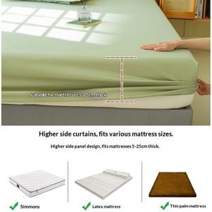 Protège-matelas imperméable en soie glacée <span class=keywords><strong>d</strong></span>'été, universel toutes saisons, en fibre chimique, antidérapant, respirant, anti-poussière - Product Image 5