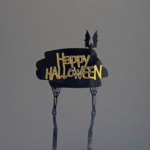 Honey And Sweetness Halloween <b>Acrylic</b> Cake Decorations 1.3mm Thick Props For Party Venue Setup - Product Image 2