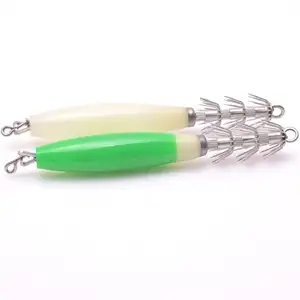 Hameçon professionnel lumineux pour la pêche à la turlutte, leurre pour attraper des poulpes, vert et léger, Machine robuste, à la Machine, 15cm, 27g