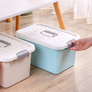 Multi <strong>Purpose</strong> Colorful Plastic <strong>Container</strong> Sundries Organizer Plastic Storage Box with Lids and Wheels - Product Image 5