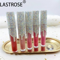 Vente en gros de gloss à lèvres vegan, rouge à lèvres liquide, luxe, haute qualité, longue tenue, strass, diamant, brillant, paillettes