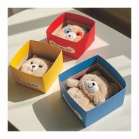 Bonne vente valise en papier magnétique boîte-cadeau stockage pour enfants avec aimant valises de poche