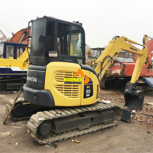 รถขุดขนาดเล็ก Komatsu PC55MR-2 มือสอง น้ำหนัก 5.5 ตัน เครื่องยนต์แท้จากญี่ปุ่น ปั๊มมอเตอร์ รถตีนตะขาบ ปี 2020 บุ้งกี๋ขนาด 0.2 เมตร กำลัง 21 กิโลวัตต์ - Product Image 1