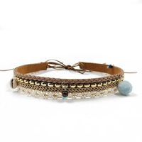 Accessoires de chapeau Style ethnique chapeau décoratif ruban corde bricolage Cowboy bandeau à lacets hommes femmes chapeaux bandes décor de mode