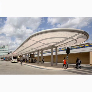 Vente directe usine : Auvent de stationnement pour voitures, autobus, vélos et véhicules électriques, avec toit en toile et structure membranaire, servant également de protection solaire - Product Image 6
