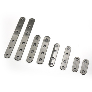 Soportes de ángulo recto de acero inoxidable, conectores de muebles de 180 grados de especificaciones múltiples, accesorios de hardware duraderos - Product Image 1