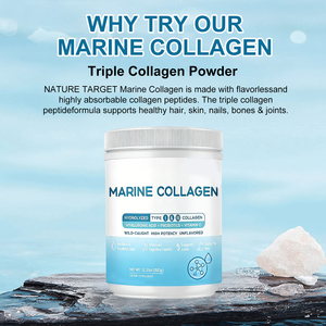 VitaHall Marine Collageen Peptiden Poeder Citroensmaak Hoge Kwaliteit Volwassen Huidverheldering Voedingsmiddelkwaliteit Gezondheidssupplement - Product Image 3