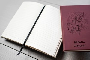 Mineti mljb 5 1/4 "x 8 1/4" หนังเทียมเปล่าแบบเลเซอร์ได้สมุดบันทึกส่วนบุคคลสำนักงานของขวัญทางธุรกิจสมุดโน๊ตผู้หญิงสำหรับสำเร็จการศึกษา - Product Image 6