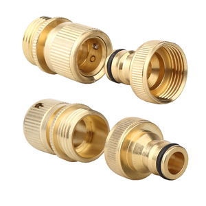 YOD Mini connecteur rapide en laiton personnalisé 3/4 pouce GHT Adaptateur mâle pour <span class=keywords><strong>robinet</strong></span> de jardin <span class=keywords><strong>Tuyau</strong></span> d'<span class=keywords><strong>arrosage</strong></span> Systèmes d'irrigation - Product Image 2