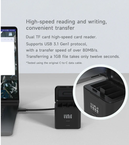 Étui de charge de batterie multifonctionnel pour <span class=keywords><strong>Action</strong></span> 3/4/5 Pro, accessoires GoPro Hero 5/6/7/8/9/10/11/12, <span class=keywords><strong>chargeur</strong></span> <span class=keywords><strong>portable</strong></span> 7000mAh - Product Image 5