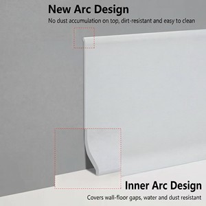 Plinthe en PVC souple et imperméable à coller, idéale pour les hôtels et appartements – Fournisseur d'usine - Product Image 2