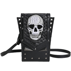 Vente en gros 	 Sac à main en forme de crâne, sacs à main pour femmes, vintage, Halloween, Pâques, sac de fête, sac à bandoulière pour téléphone portable - Product Image 1