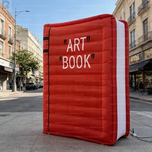 Libro Inflable Gigante Personalizado, <span class=keywords><strong>Novela</strong></span> Inflable, Libros Apilados Grandes, Modelo de Libro de Cuentos de Tela Oxford para Decoración de Eventos Educativos - Product Image 1