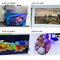 Máquina de impresión de azulejos de vidrio automática, arte de pared, inyección de tinta, mural, decoración, uv, impresora 3d