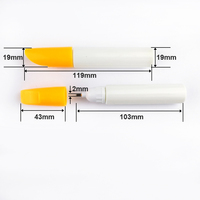 Stylo de réparation de carrosserie automobile en plastique et métal avec embout en forme de fourche, marqueur vide, vente en gros en Chine