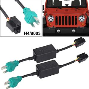 <span class=keywords><strong>LED</strong></span>フラッシュエラーフリー抵抗器配線CanbusLEDヘッドライトシステムH49003ハーレージープ用アンチフリッカーハーネスキャンセラーデコーダー - Product Image 3